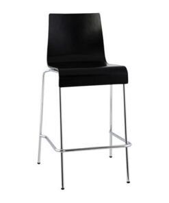 DesignS Moderná barová stolička Henry čierna