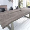LuxD Luxusný jedálenský stôl z masívu Massive 240 cm / akácia-sivá