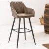 LuxD Dizajnová barová stolička Esmeralda vintage taupe