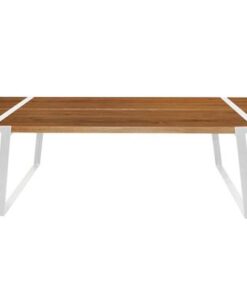 Catalent Jedálenský stôl Annie 240 - 360cm/ biela-prírodná