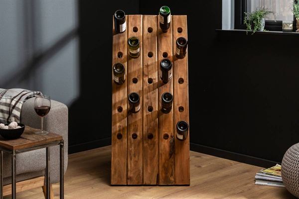LuxD Regál na víno Lyric 107 cm recyklované drevo
