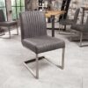LuxD 22866 Konzolová stolička Boss vintage sivá