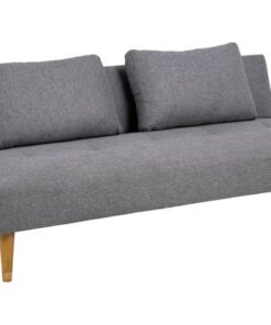 Dkton Dizajnová rozkladacia sedačka Amya 180 cm sivá - dub