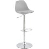 DesignS Moderná barová stolička Landon sivá