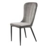 Furniria 23937 Dizajnová stolička Kendall sivý zamat