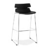 DesignS Moderná barová stolička Brayden čierna