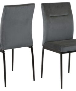 Dkton 24628 Dizajnová stolička Kassandra tmavosivá
