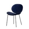 Furniria 24037 Dizajnová stolička Wilson modrý zamat