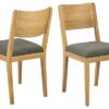Dkton 24798 Dizajnová stolička Tomas sivá - prírodná