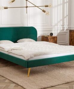 LuxD Manželská posteľ Lena 140 x 200 cm - zelený zamat