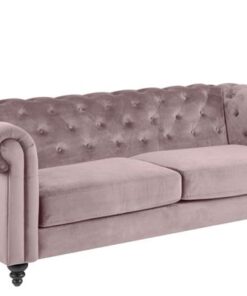 Dkton Luxusná sedačka Ninetta Chesterfield svetloružová  - DP