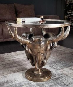 LuxD Dizajnový konferenčný stolík Randal 56 cm bronzový