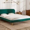 LuxD Manželská posteľ Lena 160 x 200 cm - zelený zamat