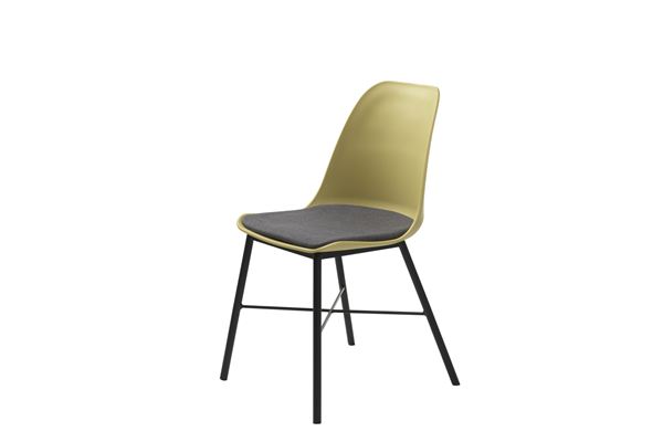 Furniria 24066 Dizajnová stolička Jeffery matná žltá