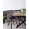 Norddan 21855 Dizajnová stolička Brinley sivý zamat