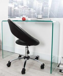 LuxD Sklenený kancelársky stôl Phantom  x