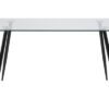 Dkton Jedálenský stôl Nayeli 140 cm sklo