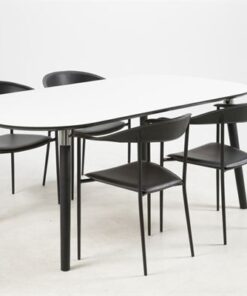 Dkton Jedálenský stôl rozkladací Nicolina 180/280 cm biely laminát