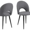 Dkton 24776 Dizajnová stolička Jaylene sivá