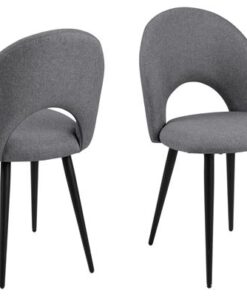 Dkton 24776 Dizajnová stolička Jaylene sivá