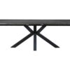 Catalent Dizajnový jedálenský stôl Madie tmavo sivý 240 - 340 cm