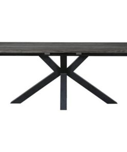 Catalent Dizajnový jedálenský stôl Madie tmavo sivý 240 - 340 cm