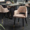 LuxD 24294 Dizajnová stolička Laney ružový zamat