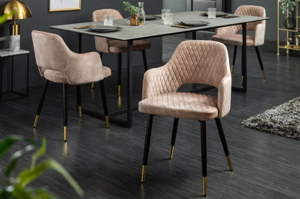 LuxD 24294 Dizajnová stolička Laney ružový zamat