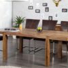 LuxD Jedálenský stôl z masívu rozkladací Las Palmas 120-200cm