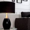 LuxD 18132 Stolná lampa Aaria 60 cm čierna