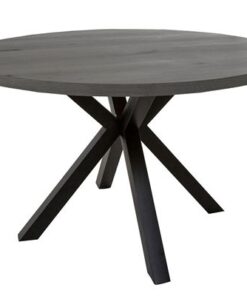 Catalent Dizajnový jedálenský stôl Madie tmavo sivý okrúhly 120cm