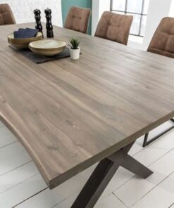 LuxD Dizajnový jedálenský stôl Evolution Grey 160 cm akácia