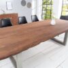 LuxD Luxusný jedálenský stôl z masívu Massive 200 cm / akácia