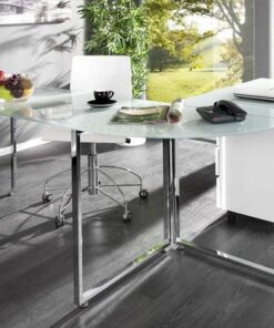 LuxD Kancelársky stôl Atelier biely 60 cm x 75 cm