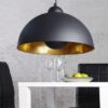 LuxD 16766 Lampa Atelier čierno-zlatá závesné svietidlo