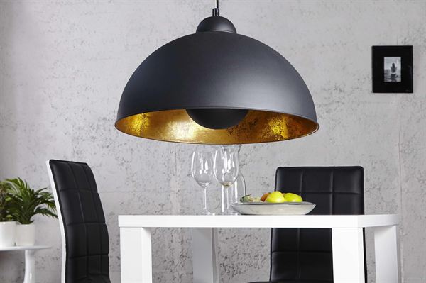 LuxD 16766 Lampa Atelier čierno-zlatá závesné svietidlo