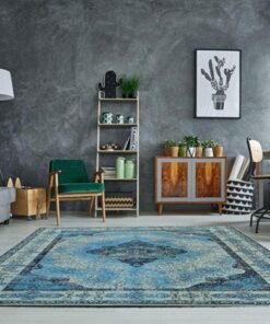 LuxD Dizajnový koberec Lessie II 240x160 cm / modrá