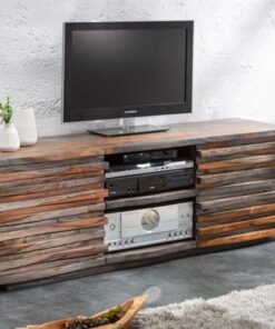LuxD Dizajnový TV stolík Lorenzo 150 cm sheesham dymový
