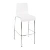 DesignS Moderná barová stolička Aiden biela
