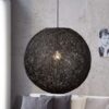 LuxD 16674 Lampa Wrap čierna 45cm závesné svietidlo