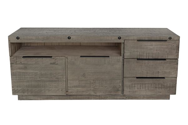 LuxD Dizajnová komoda Harlow 150 cm sivá - borovica