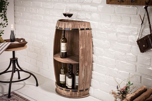 LuxD Regál na víno Winebar 79 cm prírodný