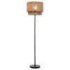 LuxD 24300 Dizajnová stojanová lampa Desmond 150 cm papierový ratan Stojanové svietidlo