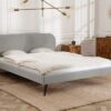 LuxD Manželská posteľ Lena 140 x 200 cm - strieborný zamat