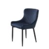 Furniria 23984 Dizajnová stolička Hallie modrý zamat