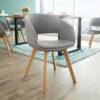 LuxD 20349 Dizajnová stolička Colby sivá  - RP