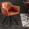 LuxD 24110 Dizajnová otočná stolička Giuliana medený zamat