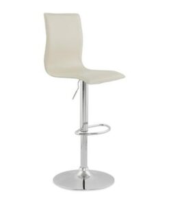 DesignS Dizajnová barová stolička Liam krémová