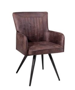 LuxD 18387 Dizajnová stolička Adda hnedá