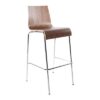 DesignS Moderná barová stolička Aiden orech